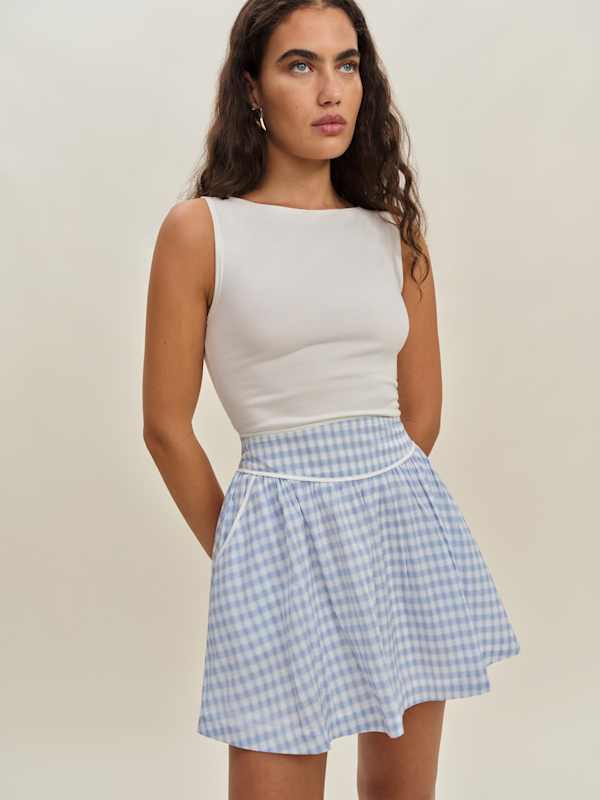 Piper Skirt - Crystal Check